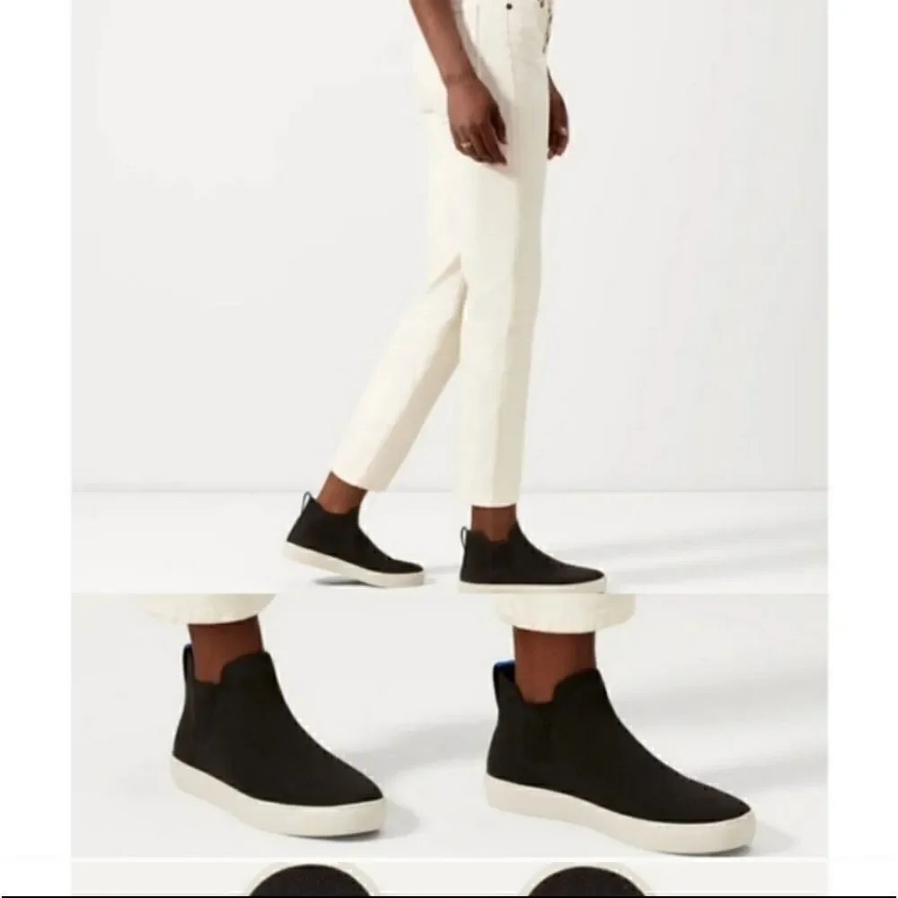 Rothy’s The Chelsea Boot Black Sz 6.5